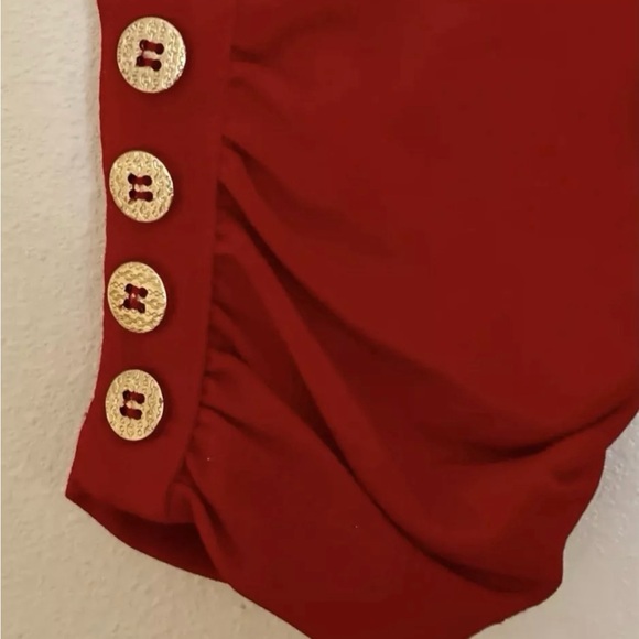 Susan Graver • Open Cardigan Red Long Sleeve size M - Picture 4 of 5